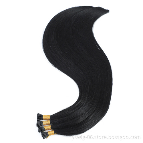 XCCOCO Hair Wholesale Remy Human I Tip Hair Extensions Double Drawn 100% Russian Human Itip Hair Extensions